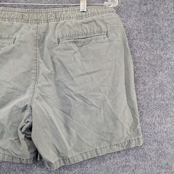 Old Navy Womens Chino Shorts Gray Size 12 Slash Pockets Cotton - Picture 9 of 11